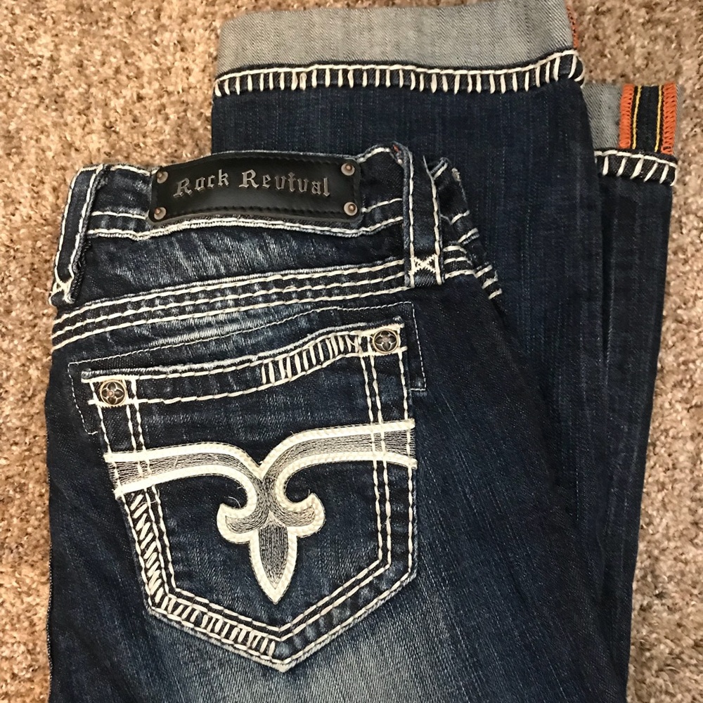 Rock Revival Crop Jeans